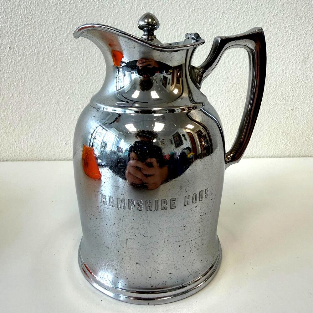 Vintage Stanley Thermal Stainless Steel Carafe Water Pitcher Hampshire House 6"